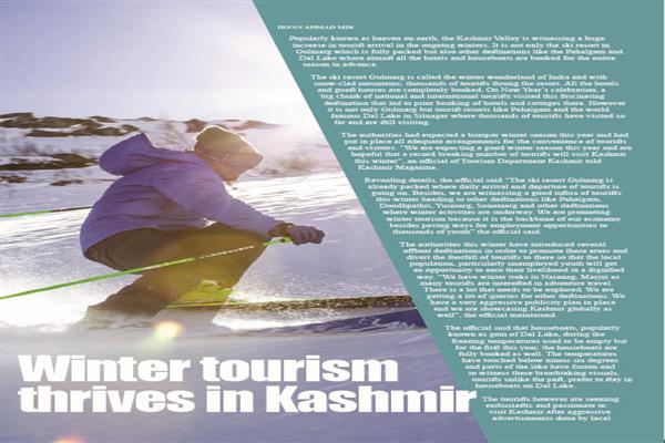 Winter tourism thrives in Kashmir